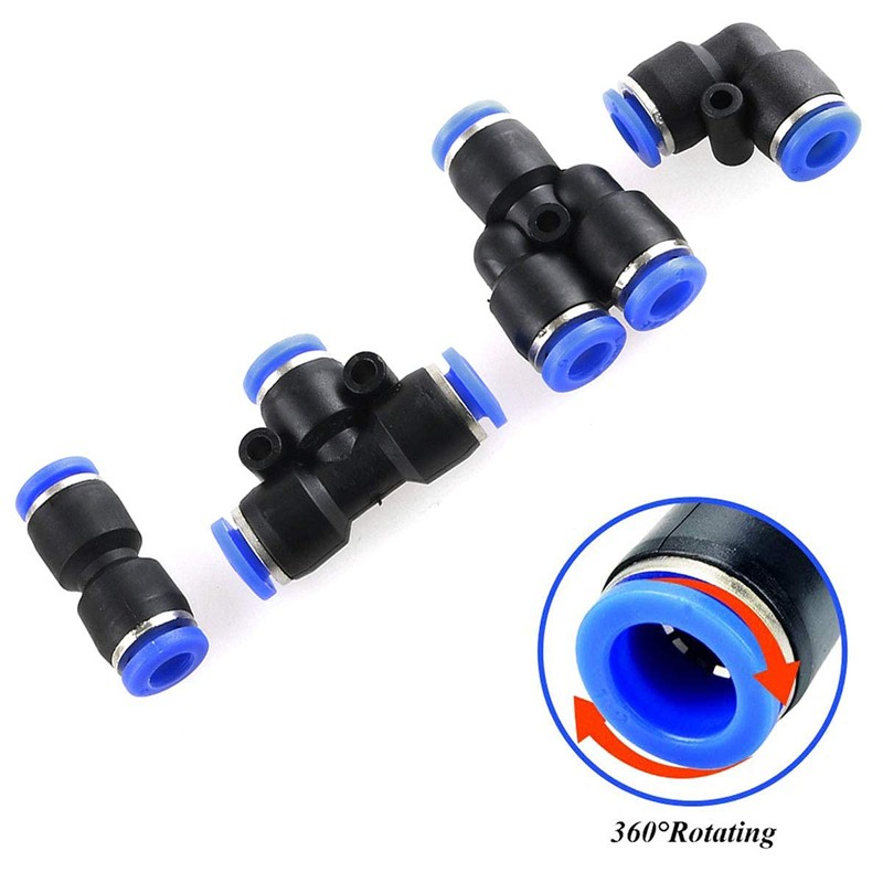 HUAZIZ 40 pieces air push quick fasteners, 1/4 inch 1/4