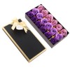 Jabón De Rosas Con Degradado Morado, Jabón Artesanal Caja De