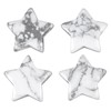 Hslutiee 4Pcs Mini Flat Five Pointed Star Loose Stones for