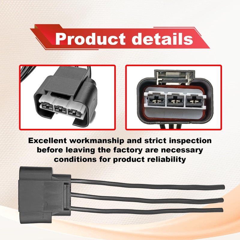 Dunviku Blower Motor Cooling Fan Resistor, Pigtail Connector Compatible with