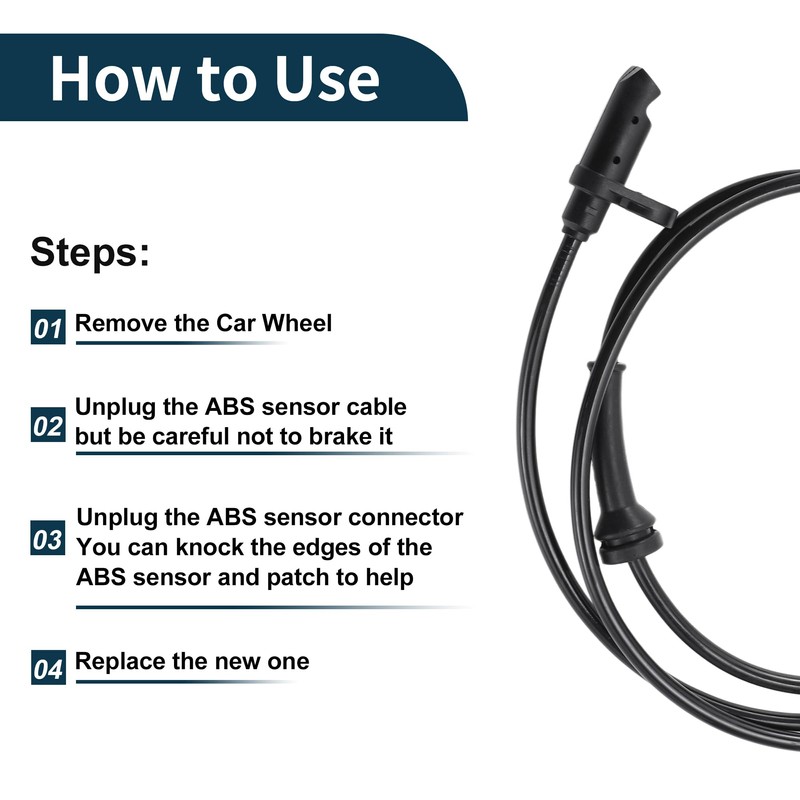 TUCKBOLD ABS Wheel Speed Sensor Rear Left or Rear Right