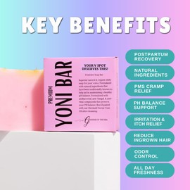 3 Bar Bundle - Premium Yoni – Natural Feminine Care Soap for pH Balance, Odor Control & Hydration | Organic Herbal Ingredients | Gentle Yet Effective for Daily Intimate Hygiene | Handmade & Vegan