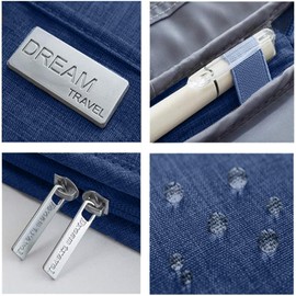 Organizador de Cartera para Pasaporte de Viaje, Organizador de Documentos de Viaje, Bolso de Mano para Tarjetas de Crédito para Hombres y Mujeres - Azul