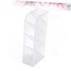 DOITOOL Multifunctional Transparent Four Desktop Organizer Space Saving Storage Box