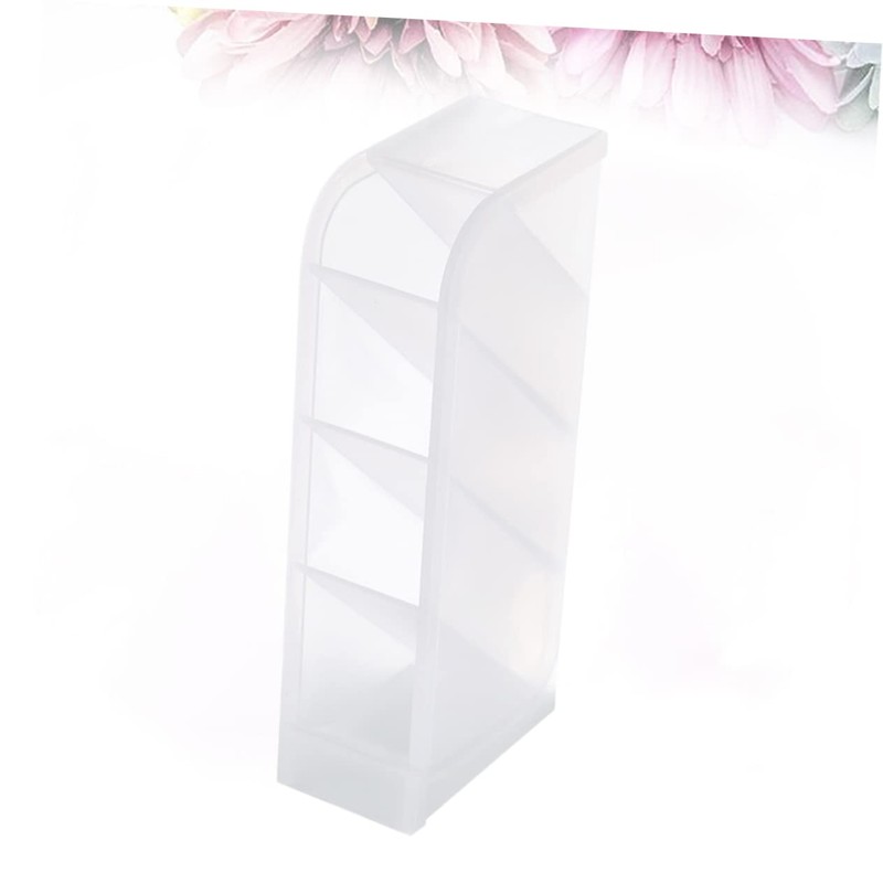 DOITOOL Multifunctional Transparent Four Desktop Organizer Space Saving Storage Box