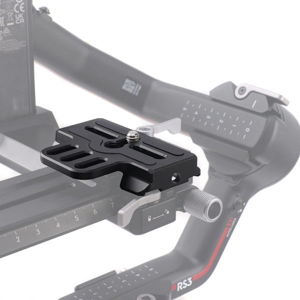 FOTGA Extended Upper Quick Release Plate, Quick Release Plate Base Plate for DJI Ronin RS2 RSC2 RS3 Pro Gimbal Stabilizer, Compatible with Arca-Swiss Camera Tripod Head (Extended Version)
