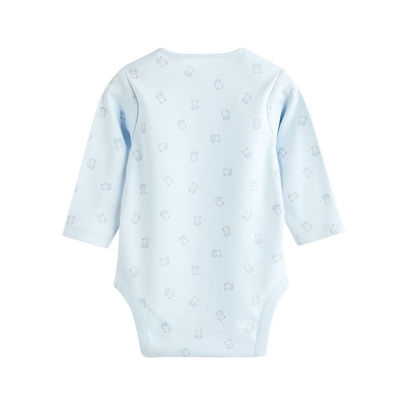 NEXT 5 Pack Bear Long Sleeve Bodysuits, blue, 12 -