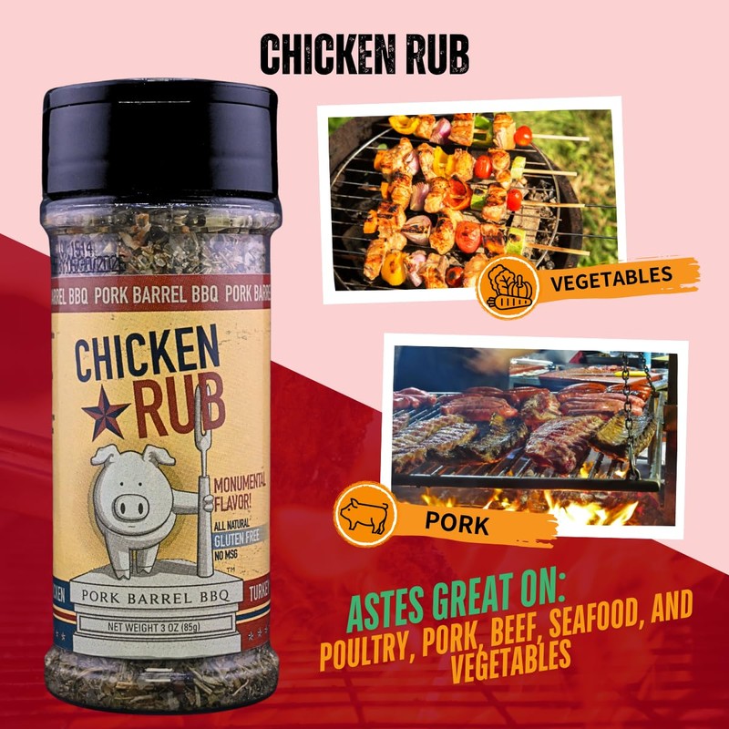 Pork Barrel BBQ Chicken Spice Rub | All-Purpose Seasoning and