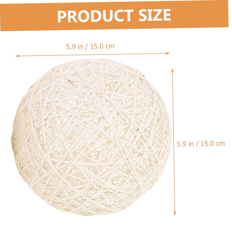 Outanaya Woven Lamp Shade Rustic Style Lightweight Easy Install Pendant
