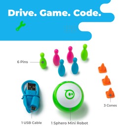 Sphero Mini (Green) - Coding Robot Ball - Educational Coding and Gaming for Kids and Teens - Bluetooth Connectivity - Interactive and Fun Learning Experience for Ages 8+