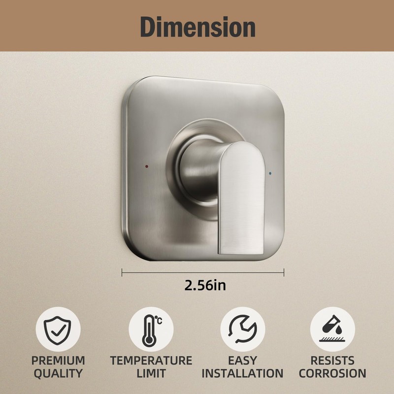 Replacement for Moen T2471BN Genta LX Posi-Temp Valve Shower Trim