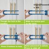 4 PACK Child Proof Sliding Cabinet Door Code Locks Baby