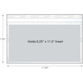 Clear License Tag Holder/Cover - Ideal for Temporary Tags - Dealers and Car Lots Can Protect Paper Tags from The Elements - Pack of 100 Tag Holders