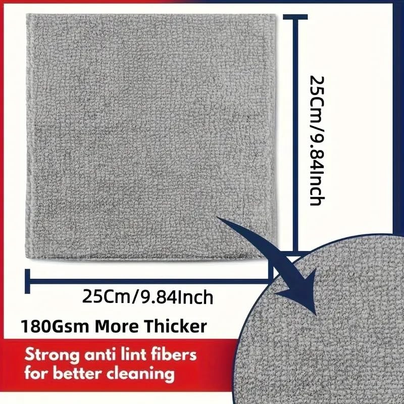 AZURE HOLDINGS Microfiber Cleaning Cloths – 10 Pack Ultra Absorbent,