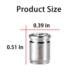 TSUGAMI Tire Valve Stem Cap, Anti-Theft Design Zinc Alloy Stem Covers, 4 Pcs Auto Wheel Cap Sets with Rubber Seal, Universal Vehicle Accessories Fit for Cars, Trucks, Motorcycles, Bicycles (Silver)