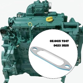 VGOL 2pcs Engine Exhaust Pipe Seals Intake Pipe Gaskets 0415 7247 0423 3529 Compatible with Deutz D07 D06