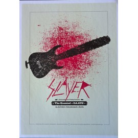 Slayer - Live at Columbiahalle - Concert Tour Poster - 10"x14" - Berlin, Germany 2010