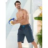 SILKWORLD Mens Swim Trunks with Compression Liner 10" Swim Shorts