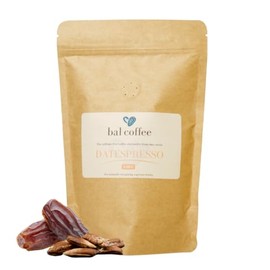 BAL Coffee Alternative Datespresso - 12 oz /340 g | Caffeine-Free & Vegan-Friendly | Espresso Substitute Brews & Tastes like Original | Smooth Grind Crafted from Date Seeds | Rich & Smooth flavor
