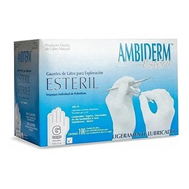 AMBIDERM Guante Latex ESTERIL Grande 100pz