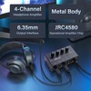 SinLoon HA400 4-Channel Stereo Headphone Amplifier, Metal Mini Audio Splitter
