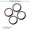 ACROPIX 73.1 mm to 63.4mm Universal Hub Centric Rings Black