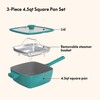 So Yummy by bella 3 Piece Square Pan Set, Aluminum