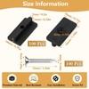 100 Pcs Composite Decking Clips WPC T Clips Hidden Fasteners
