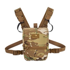 Marsupial Gear Enclosed Binocular Pack – Bino Chest Harness Built for Hunting & Outdoor Adventure with Full-Protection Design, Multicam, Medium