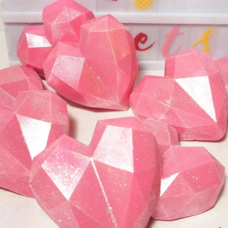 Molde De Silicón Flores Rosas 6 Cavidades Jabones Repostería