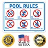 Sigo Signs, Pool Rules No Rough Housing Yelling Peeing in