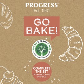 Progress BW11367TEU7 Go Bake 30 cm Baking Tray, BPA/PFOA Free, Non-Stick Coated, Durable, Lightweight Carbon Steel, Reusable Oven Tray, Cooking, Food Prep, Large Cookie Tray