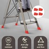4 Stück Gummifüße Leiterfüße Ersatzfüße für Leitern 50x20 mm, Fuss