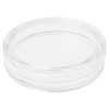JAGETRADE 38.6mm Clear Round Acrylic Coin Capsule Storage Box Holder
