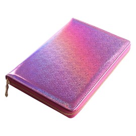 FingerAngel 72 Slots Holographic Nail Plates Holder Case Stamping Templates Organizer Square & Round Printing Molds Collection Manicure Tool Accessorie (T-Pink)