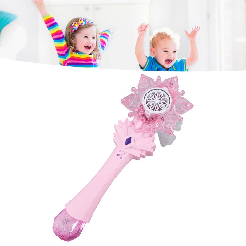 Music Light Bubble Wand Automatic Safe Handheld Electric Bubble Stick
