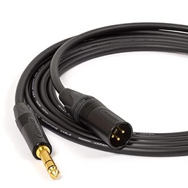 Mogami W2534 Neglex QUAD Balanced Cable. Neutrik GOLD TRS Jack to XLR Lead