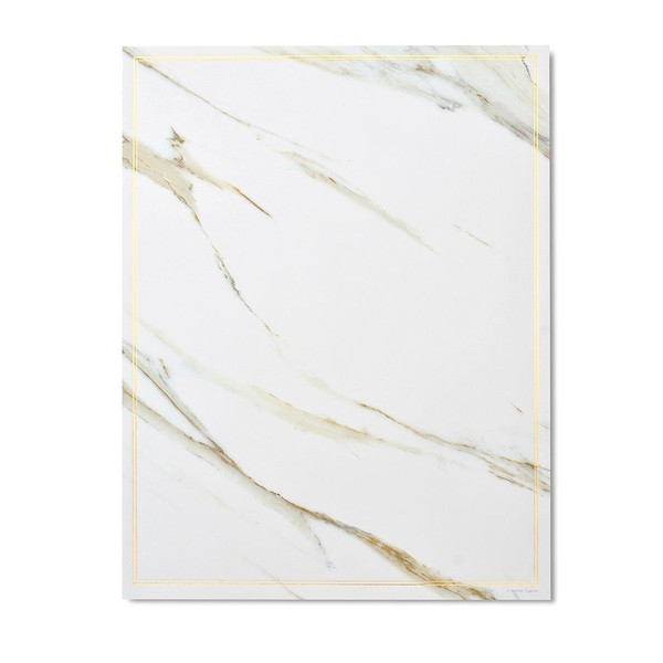 Gartner Studios Marble & Gold Foil Stationery, 20 count