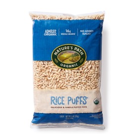Nature’s Path Rice Puffs Cereal, Healthy, Organic, Gluten-Free, Low-Sugar, 6 Ounce Bag