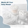 RYTOXILO Bathroom Accessories Set, 4 Pack Clear Glass Bath Accessory