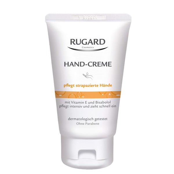 RUGARD Hand Cream: Quickly Absorbent, with Vitamin E, Bisabolol and Shea Butter, Nourishes Stressed Hands, 50 ml