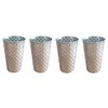 BURI Set of 4 Drinking Cups Stainless Steel Cups 500