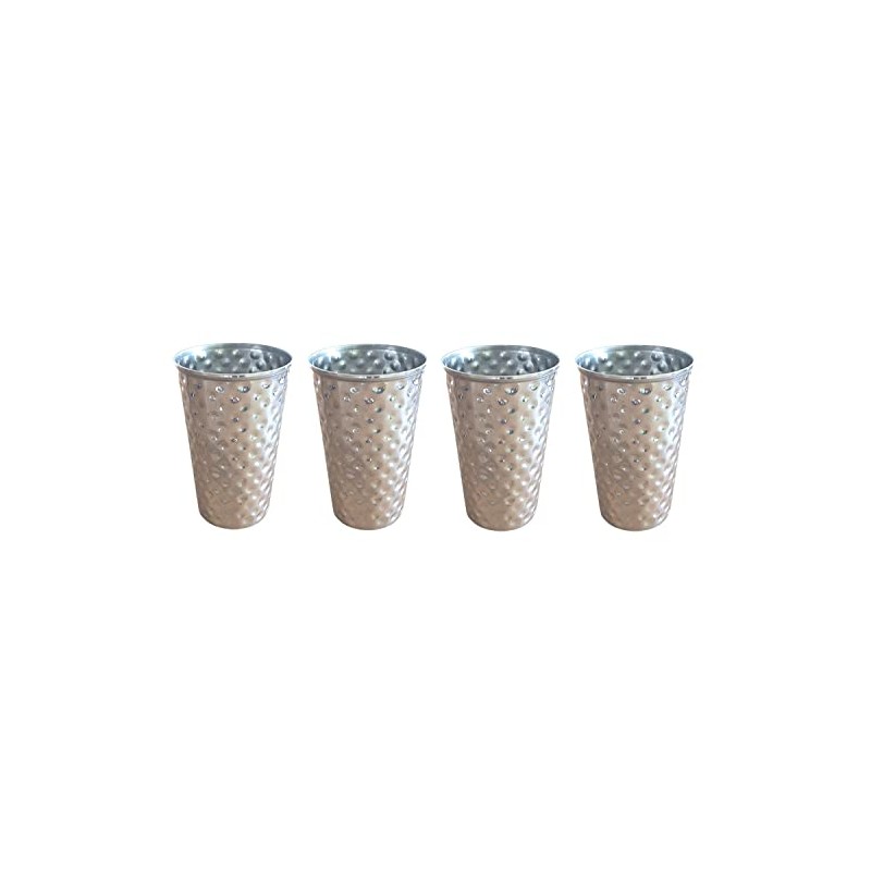 BURI Set of 4 Drinking Cups Stainless Steel Cups 500