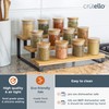 Crutello 20 Pack 2.5 Oz Mini Spice Jars with Bamboo