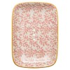 Tranquillo Square Soap Dish Floral with Rounded Corners Made of