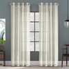 Loft Living Blakely Faux Linen Texture Sheer Curtain Panel 52"