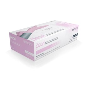 Unigloves Pink Pearl Nitrile Examination Gloves - Multipurpose, Powder Free and Latex Free Disposable Gloves - Box of 100 Gloves, Pink, Large (GP0054)