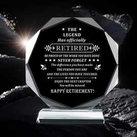 XLSJGYP Happy Retirement Gifts for Men Women Never Understand The Difference You Made Keepsake Retirement Plaque Inspirational Gifts for Retired Friends Boss Teacher Police (Retirement Gift)