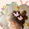 Cute Small Easter Bunny Hair Bow Clips For Girls –
