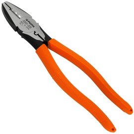 Fujiya 3300-225 Electrician's Pliers (Simple Crimping Included) 8.9 inches (225 mm) Blade with Mirror Finish, Sharpness
